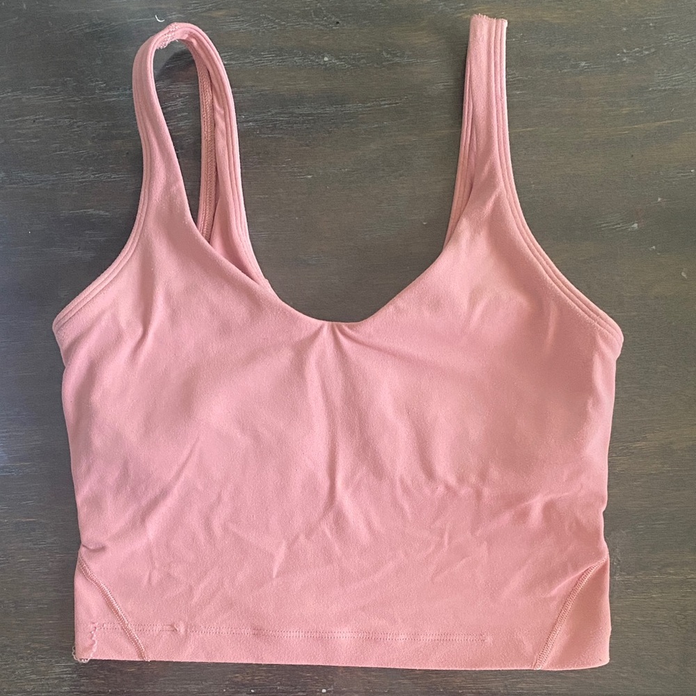 Pink Sleeveless Crop Top